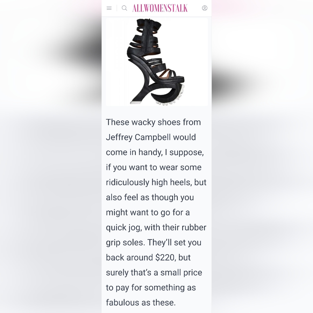 Jeffrey Campbell size 7 exempt shoes / heels. Black and white